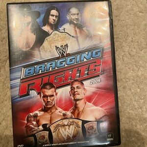 WWE Bragging Rights 2009 DVD with Red and Blue Highlights